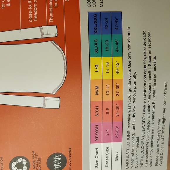 Cuddl Duds Women's Plush Warmth Crew Neck Base Layer Top - Picture 6 of 6